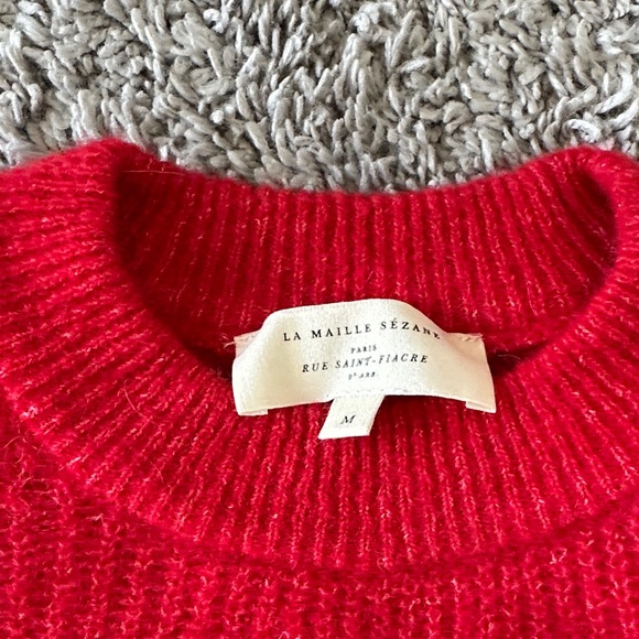 Sezane Otto Jumper in Deep Red - Picture 2 of 3